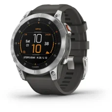 Garmin epix (gen2) Standard Edition stříbrno-šedá / Chytré hodinky / GPS / 1.3" / mapy / BT / WiFi / NFC (010-02582-01)