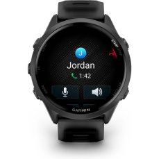 Garmin Forerunner 570 47 mm tmavo šedá hliníková luneta s čiernym polopriehľadným remienkom