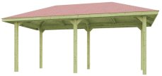 Dřevěný zahradní altán 651 (5,8x3,3m) Weka