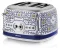 Ariete 0156CA Capri bílá/světle modrá / Topinkovač / 4 plátky / 1630 W / 6 úrovní opečení (0156CA)