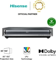 Hisense PX3 čierna / Laserový projektor / 4K UHD / krátky vrh / 2800 ANSI lm / HDR10 / Wi-Fi (PX3)