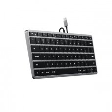 Satechi klávesnica Slim W1 Wired Backlit Keyboard - Space Gray