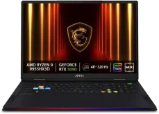 MSI Raider A18 HX A9WJG-067CZ čierna / 18" UHD + / AMD RYZEN 9 9955HX3D / 64GB / 2TB SSD / RTX 5090 24GB / W11H (9S7-182L72-067)
