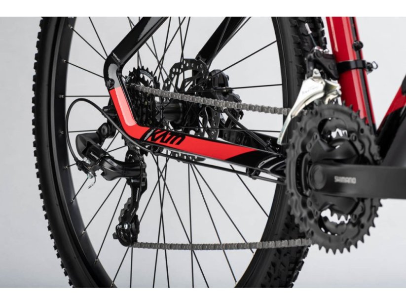 GHOST Kato Base 27.5 Black/Red Gloss - M