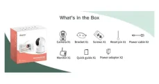 Arenti AInanny B2 bílá / Dětská chůvička / Wi-Fi / Pan-Tilt / 2MP / IR / LCD displej (AInanny B2 Kit)