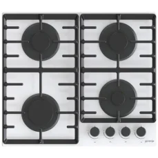 Gorenje GT642AXW bílá / Plynová varná deska / 60 cm / 4 hořáky / tvrzené sklo (GO020362)