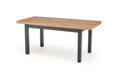 Halmar TIAGO rozkládací 140-220/80 deska: dub, nohy: černá (3p=1szt) (3 karton)