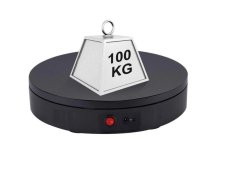 DeTech Otočný stojan pro 360° fotografie - nosnost 100 kg - černá
