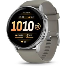 Garmin Venu 4 (45 mm) Stříbrná / Silver Gray silikonový řemínek
