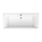 Villeroy  Boch Squaro Edge 12 - Vana 180x80x45 cm, Quaryl, bílá (UBQ180SQE2DV-01)