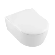 Villeroy  Boch Avento - Závěsné WC se sedátkem SoftClosing, DirectFlush, CeramicPlus, alpská bílá (5656RSR1)