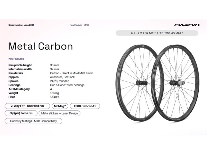 Sada kolies FULCRUM Metal Carbon 29 Boost - MS12