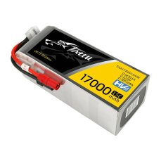 Tattu 17000mAh 22.8V 15C 6S1P Lipo Battery with AS150+XT150 Plug (IN-TAA17K6S15ASX)