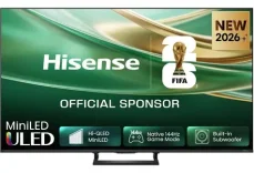 75" Hisense 75E8S čierna / UHD / QLED / MiniLED / 144Hz / CI+ / Wi-Fi / DVB-T2CS2 / 40W repro (75E8S)