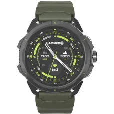 Hammer Watch 2 zeleno-černá / Chytré hodinky / 1.5" / AMOLED / 466x466 / 5ATM (SMAWAHAM2GR)