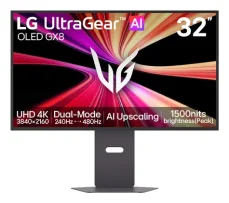 31,5" LG UltraGear Evo AI 32GX870B-B čierna / Monitor / Tandem OLED / 4K UHD 240Hz / Full HD 480Hz / HDR500 / USB-C 90W (32GX870B-B.AEU)
