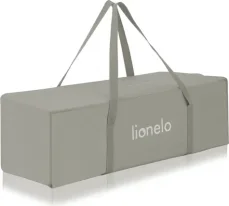 LIONELO Postýlka cestovní Flower 2v1 Cappuccino / 2v1 – ohrádka / matrace 120x60 cm / skládací s taškou (LO-FLOWER CAPPUCCINO)