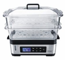Steba DG 2 / Parný hrniec / 1200 W / 6 L / 2 parné misy / časovač (52200)