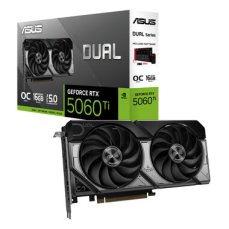 Asus DUAL GeForce RTX 5060 Ti OC 16GB / 2632MHz / 16GB GDDR7 / 128-bit / 1x HDMI + 3x DP / 550W (8) (90YV0MH0-M0NA00)