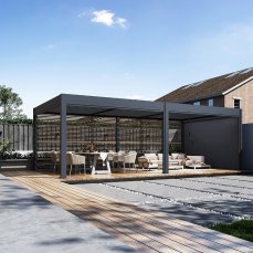 Sklápěcí hliníkový panel zastínění pro bioklimatickou pergolu Rojaplast