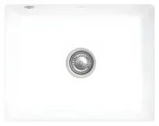 Villeroy  Boch Keramický dřez CeramicPlus Stone White / Dřez / Keramika / pod desku / 55x44 cm / s přepadem (331001RW)