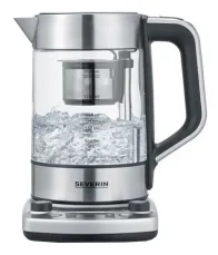 Severin WK 3422 strieborná / Rýchlovarná kanvica / 3000W / 1.7 l / nerez + sklo (WK 3422)