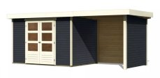 Dřevěný zahradní domek ASKOLA 4 s přístavkem 240 Lanitplast