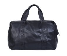 Childhome Přebalovací taška Mommy Bag Signature Vegan Leather Black (CWMBBSLBL)