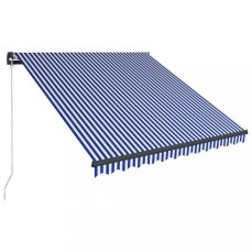 Ručně zatahovací markýza s LED světlem 350x250 cm Dekorhome