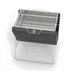 UG Grill X6-8 čierny / Prenosný kufríkový gril / Na drevené uhlie / Skladacie (8594220884745)