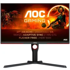27" AOC AGON Q27G3XMN/BK černá / LED / 2560 x 1440 / 16:9 / 1ms / 1000cd-m2 / HDMI + DP / VESA (Q27G3XMN/BK)