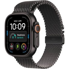 Apple Watch Ultra 4 GPS + Cellular 49mm Black Titanium Case with Black Titanium Milanese Loop - S