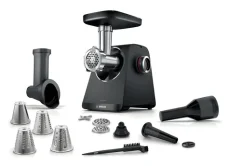 Bosch MFWS440B Serie 4 stříbrná / Mlýnek na maso / 1900 W / 2,5 kg/min / 2 rychlosti / reverz (MFWS440B)