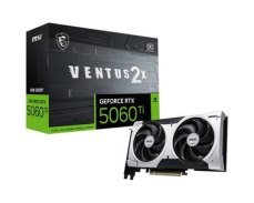 MSI VGA NVIDIA GeForce RTX 5060 Ti 8G VENTUS 2X OC PLUS, RTX 5060 Ti, 8GB GDDR7, 3xDP, 1xHDMI (RTX 5060 Ti 8G VENTUS 2X OC PLUS)