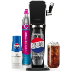 SodaStream Art čierna Pepsi Mpack / Výrobník sódy / bez BPA / 1x fľaša 1 L / 1x CO2 plyn / 1x sirup (7290119793389)