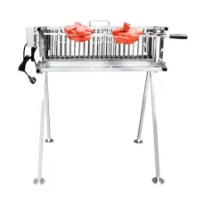 UG Grill Nerezový gril na kura, stehno a pečienku /2x Rotisserie (27311)