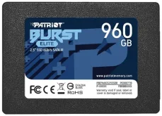 Patriot Burst Elite 960GB / SSD / 2.5 SATA III / R: 450MBs / W: 320MBs / IOPS 40K 40K / MTBF: 2mh (PBE960GS25SSDR)