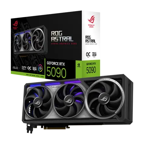 ASUS ROG Astral GeForce RTX 5090 32GB OC / 32GB GDDR7 / 512-bit / 2x HDMI + 3x DP / 1000W (16) (90YV0LW0-M0NA00)