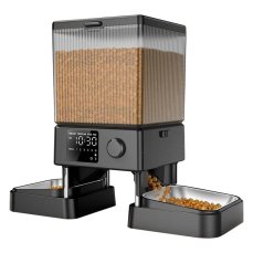 Oneisall dvojitý automatický dávkovač krmiva pre domáce zvieratá bez WIFI (IN-PFD_002)
