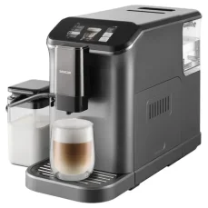 Sencor SES 8500BK sivá / Automatický kávovar / 1350W / 20 bar / 1.5 l / zásobník 200 g (8590669368037)