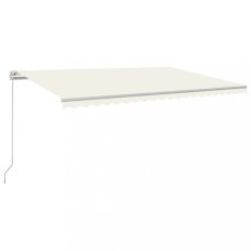 Ručně zatahovací markýza s LED světlem 500x300 cm Dekorhome