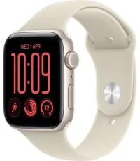 Apple Watch SE 3 (2026) GPS+Cellular 40mm Hviezdne biele hliníkové telo - Pieskový športový remienok S/M / 130-180 mm (MJLC4MP/A)