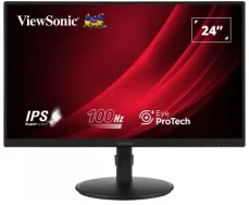 24 ViewSonic VG2408A čierna / IPS / 1920 x 1080 / 16:9 / 5ms / 1300:1 / 250cd-m2 / HDMI + DP + VGA / Pivot / VESA / repr (VG2408A)