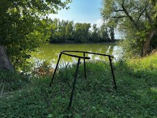 Nerezový stojan na zavážaciu loďku WarriorBoat Ghost X Vidličky: S vidličkami 40 cm