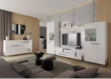 Halmar JUSTINE wysoka (V02) bílá  ( MDF )