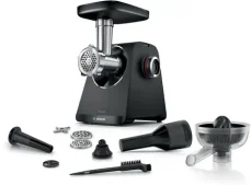 Bosch MFWS430B stříbrná, černá / Mlýnek na maso / 1900 W / 2,5 kg/min / 2 rychlosti (MFWS430B)
