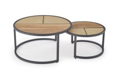 Halmar GARMINA sestava dub zlatá / černá (2p=1szt) (2 Karton)