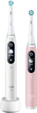 Oral-B iO Series 6 Duo biela|ružová / Elektrická zubná kefka / magnetické iO / 5 režimov / AI / OLED (4210201381877)