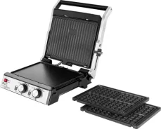 ECG KG 2033 Duo Grill  Waffle / elektrický gril / 2000 W / 290 x 230 mm / 2 termostaty / 3 plotýnky (100000776666)