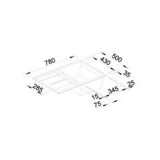 BLANCO METRA 45 S antracit 513194